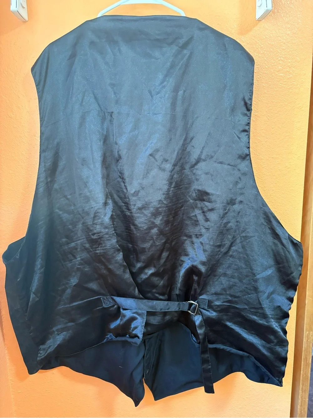 Black suede vest unisex unbranded
